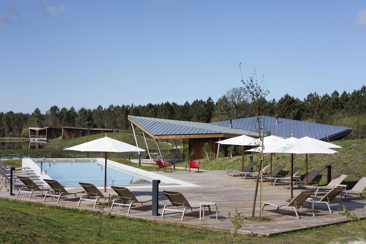 Les Échasses Golf&Surf Eco Lodge Saubion Exterior foto