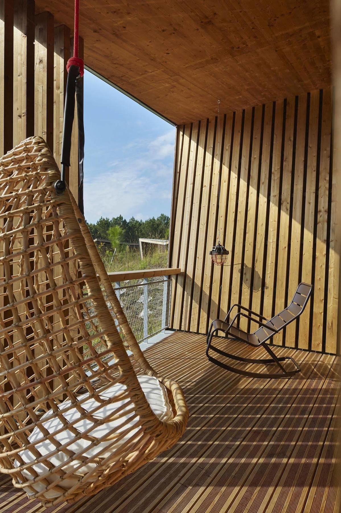 Les Échasses Golf&Surf Eco Lodge Saubion Exterior foto