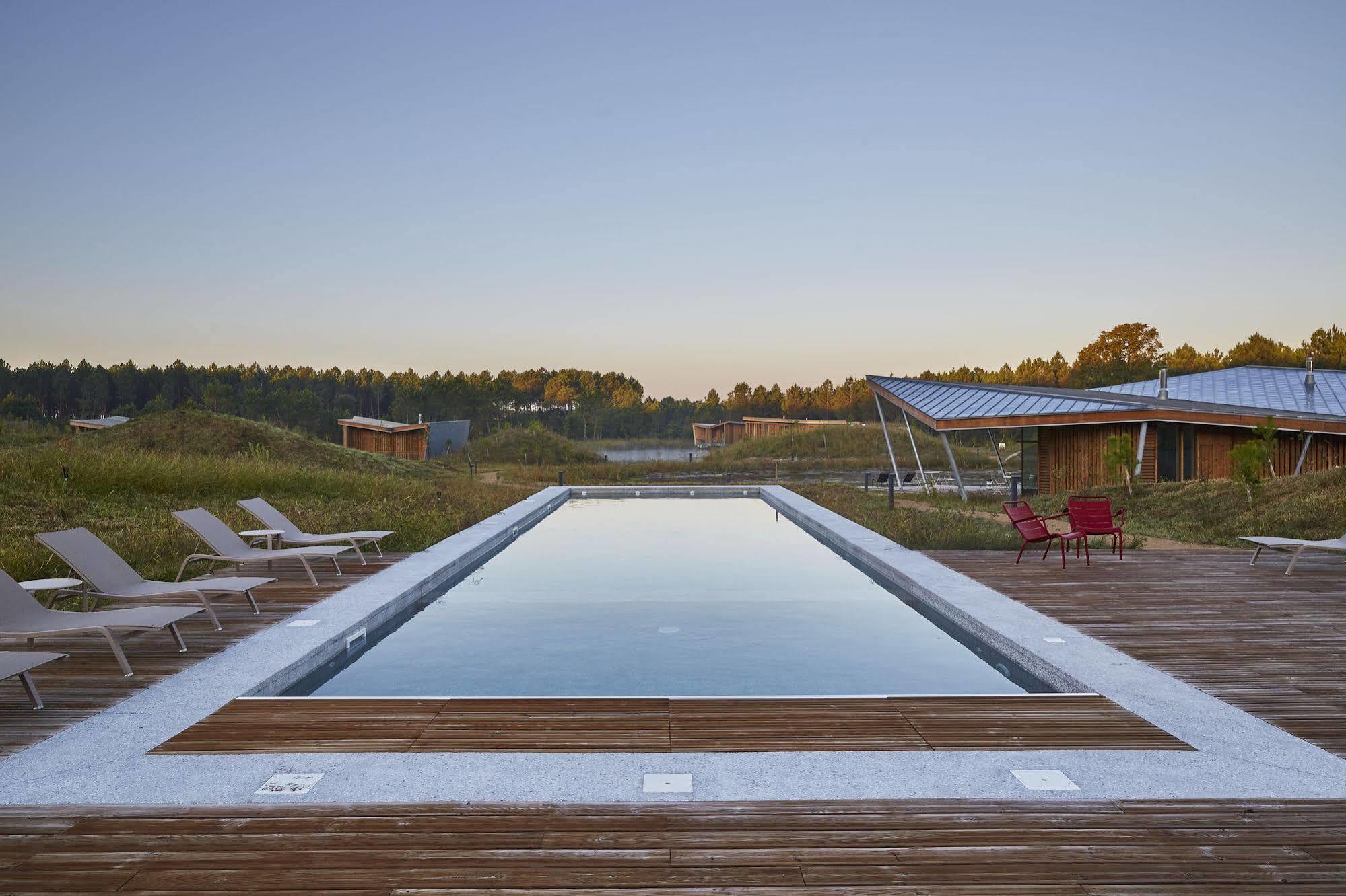 Les Échasses Golf&Surf Eco Lodge Saubion Exterior foto